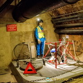 Mannequin of workers at work in the Paris sewers